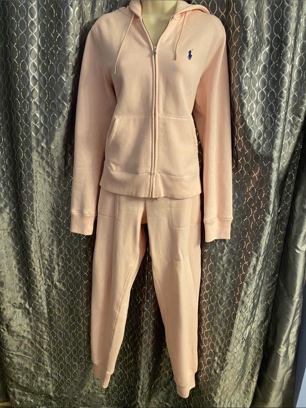 Polo by Ralph Lauren Light Pink Zip Hoodie & Joggers Set